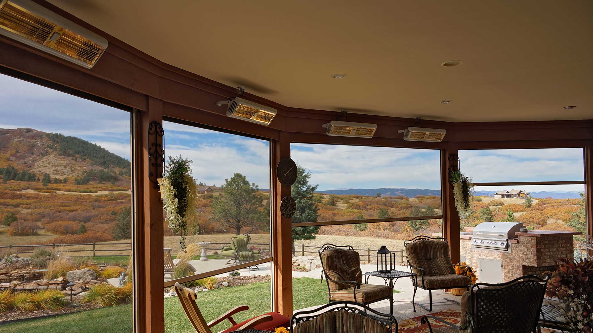 Insect bug screen open air patio