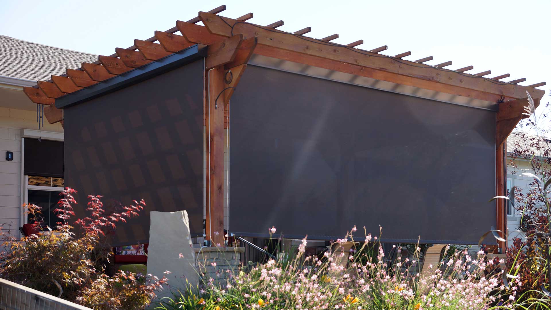 Exterior UV blocking solar screen