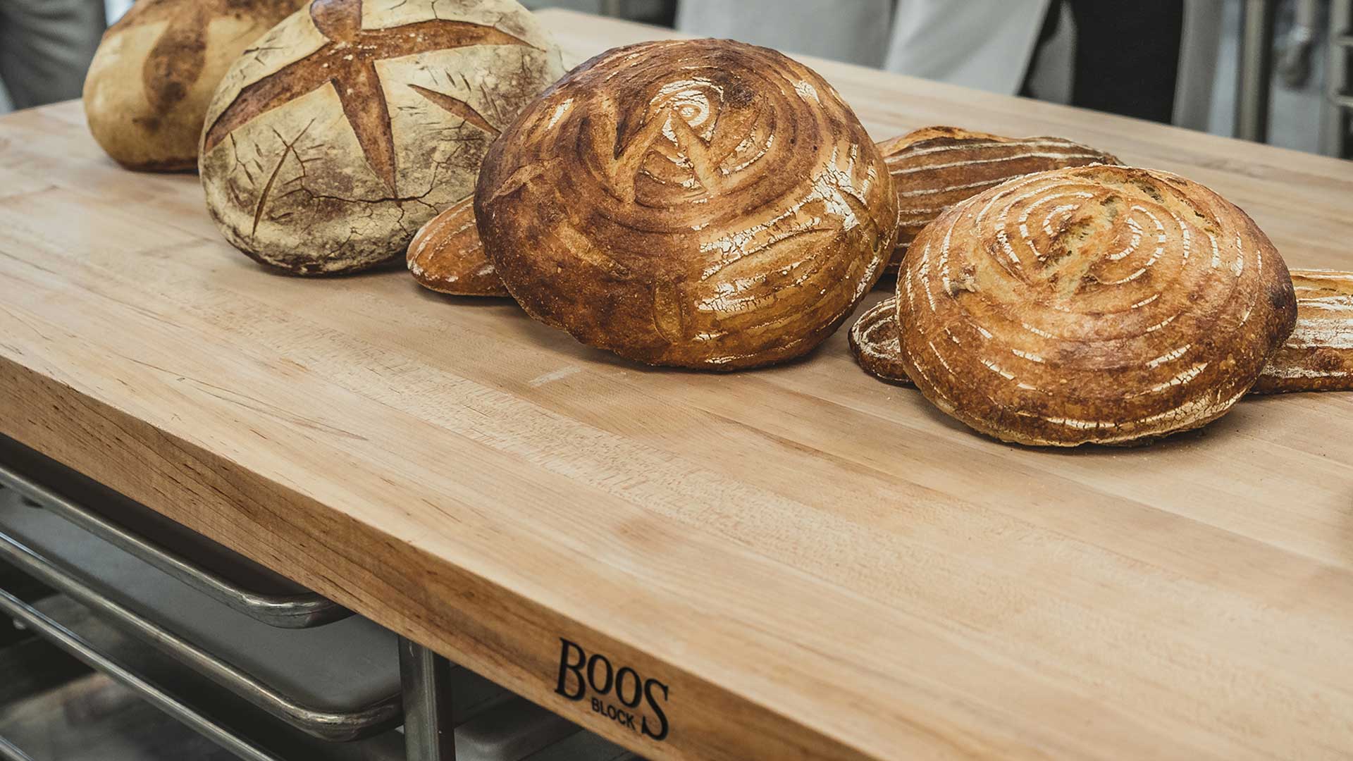 John Boos butcher block countertop detail