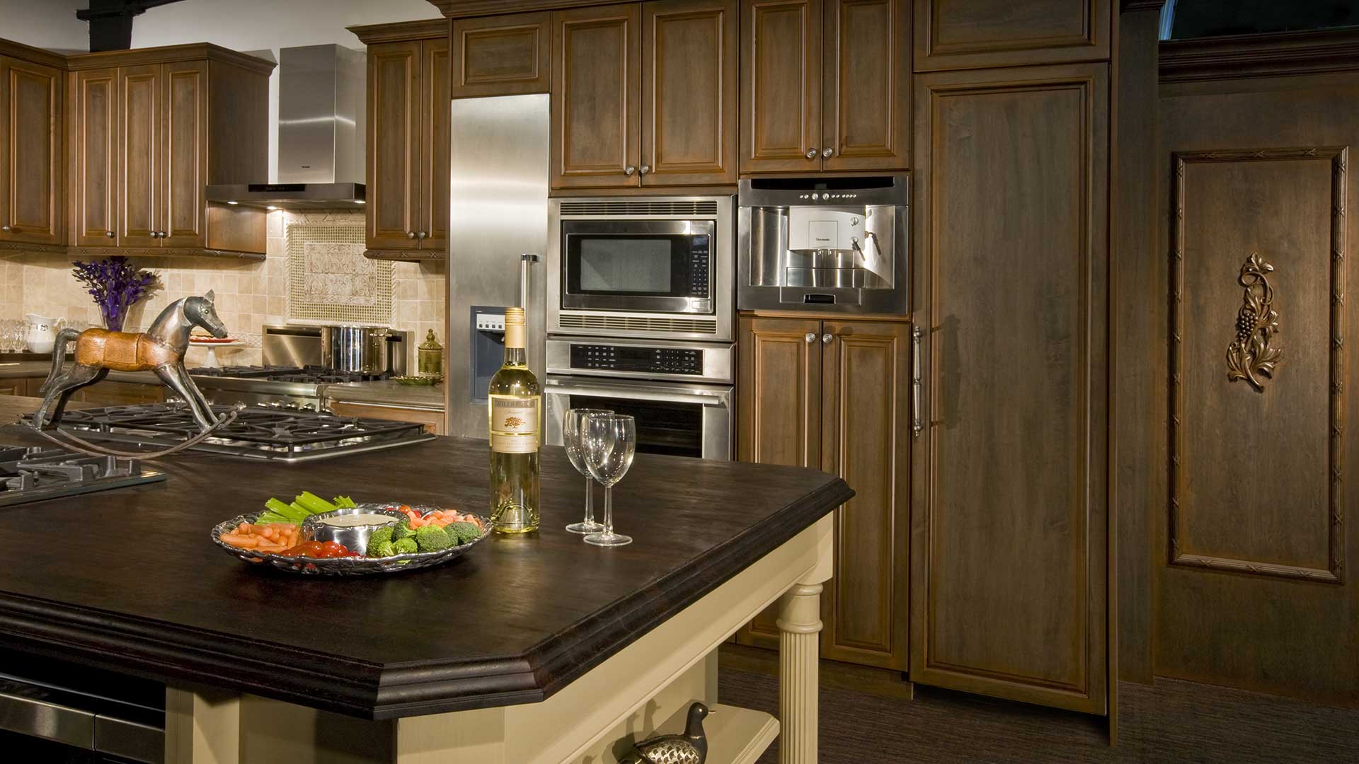 Spekva wooden worktop in kitchen