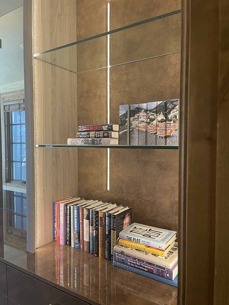 Bookcases over dresser