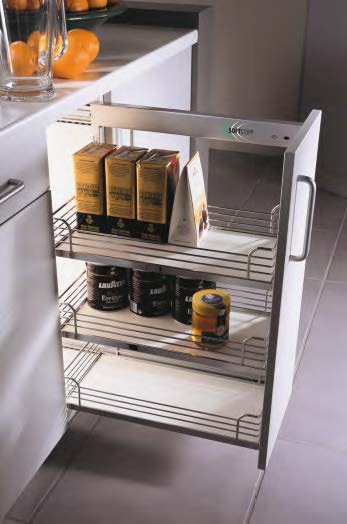 Comfort II side-mounted base pull-out storage system