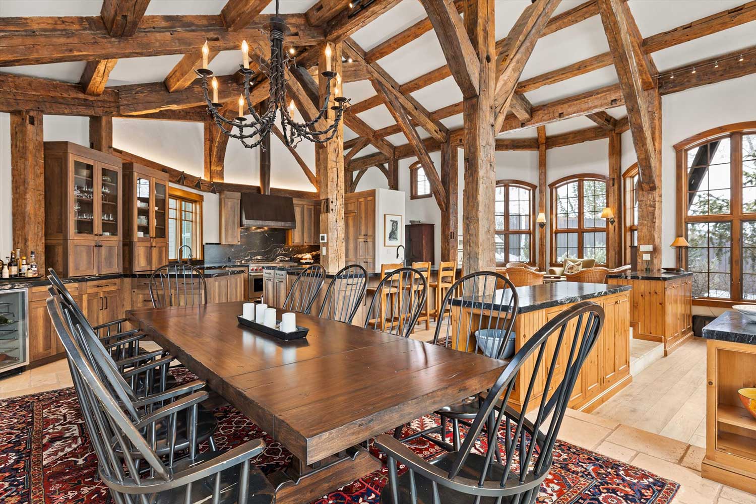 Ridge Snowmass wide kitchen and dining view