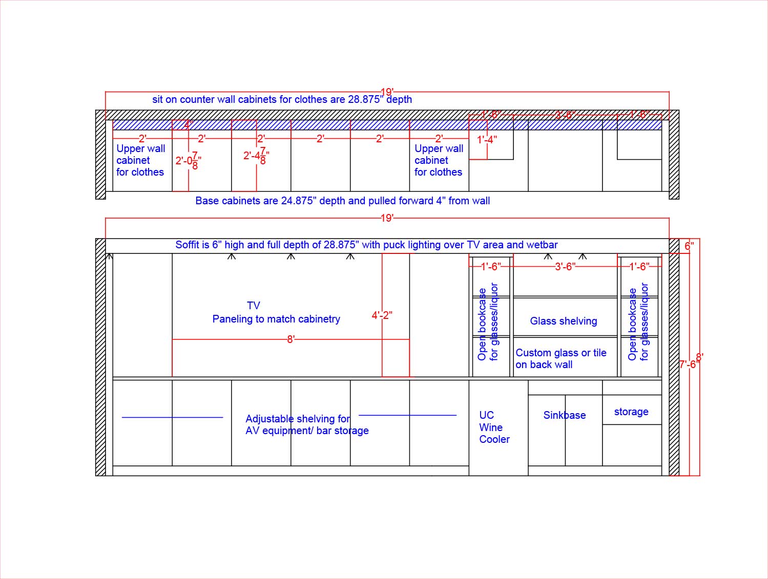 Village Run kitchen and entertainment area