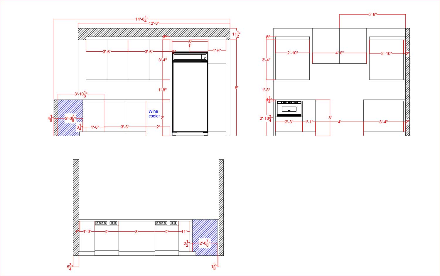 Village Run kitchen elevations